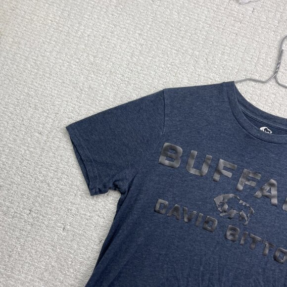 Buffalo David Bitton Mens S Graphic T Shirt Dark Blue Buffalo Logo Tee 100% - Picture 2 of 13